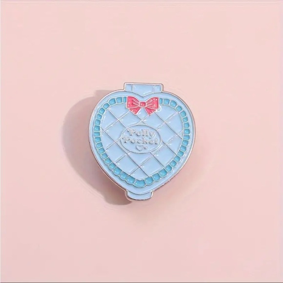 Polly Pocket Pin, Polly Pocket Heart Pin - Picture 3 of 6